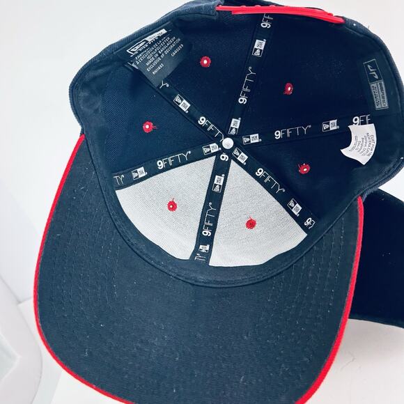 Dude Perfect - New Era - 9FIFTY - Snapback Hat Navy Red Adjustable Cap Official - Picture 5 of 10